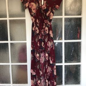 High low floral dress